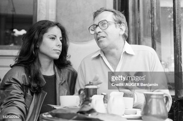 Rendezvous With Roger Vadim And His Companion Ann Biderman In Paris. Paris, juillet 1981 : Roger VADIM fait découvrir la capitale à sa nouvelle...