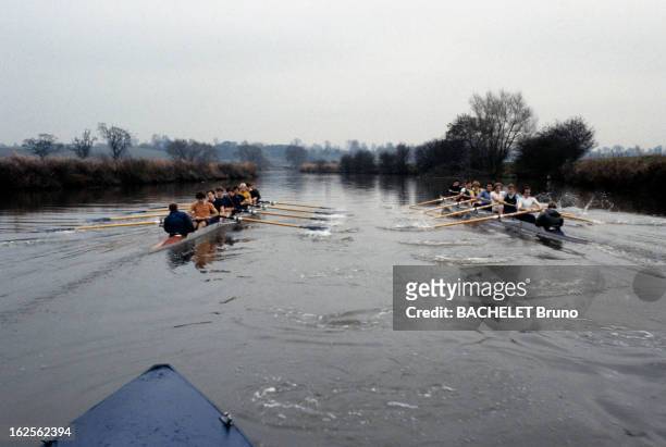 Keren Ann. En Angleterre, à Oxford, en janvier 1984, lors d'un reportage sur l'université, les étidiants faisant de l'aviron..