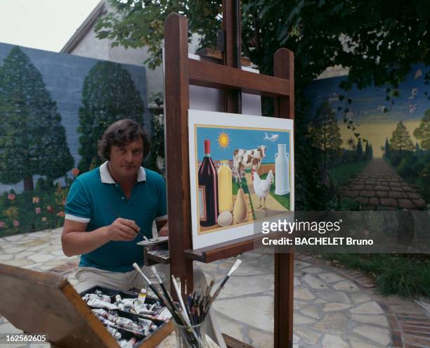 "Le Marche D'Une Vie" , In Work By Painter Luigi Castiglioni. En France, en septembre 1984, lors de la réalisation de l'oeuvre 'Le marché d'une vie'...