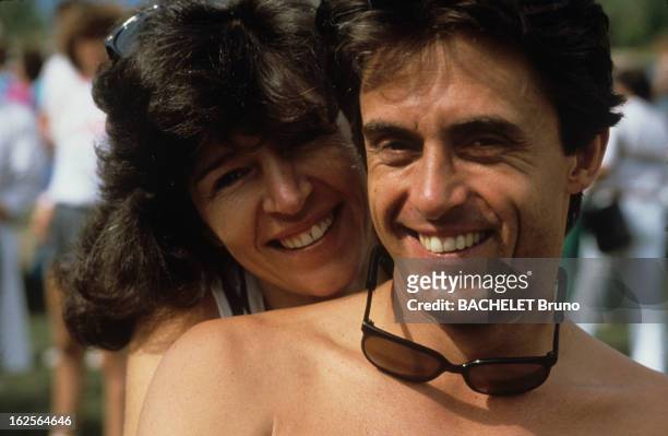 2Nd Rafting Grand Prix De France In Les Arcs. Les Arcs, station de Savoie - 13 Juillet 1986 - Lors du 2 ème Grand Prix de France de Rafting: portrait...