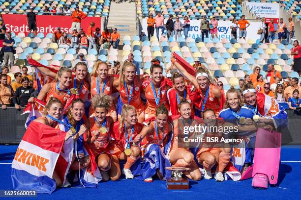 Frederique Matla of the Netherlands, Felice Albers of the Netherlands, Sanne Koolen of the Netherlands, Pien Sanders of the Netherlands, Lisa Post of...