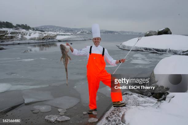 Norwegian Che Geir Skeie Wins The Bocuse D'Or 2009. Mercredi 4 février 2009, à Asnes, au bord du fjord Sandefjord, le jeune chef norvégien Geir...