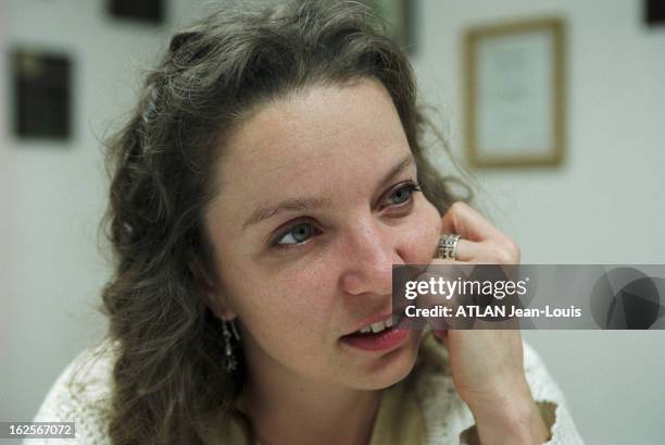 The Witnesses Of The Execution Of Karla Faye Tucker. Huntsville - 4 février 1998 - Les journalistes témoins de l'exécution de Karla Faye TUCKER le 3...