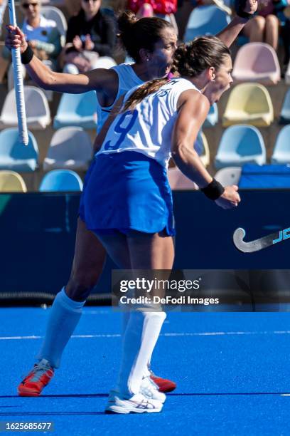 Maria Emilia Garcia Munitis of Italy during the 2023 Women's EuroHockey Championship match between Italy vs Ireland at Hockeypark on August 26, 2023...