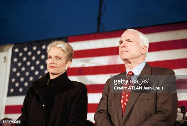 American Presidential Elections Of November 2000 Election Campaign Of John Mac Cain. Aux Etats-Unis, en Caroline du Sud, en février 2000, à...