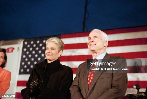 American Presidential Elections Of November 2000 Election Campaign Of John Mac Cain. Aux Etats-Unis, en Caroline du Sud, en février 2000, à...