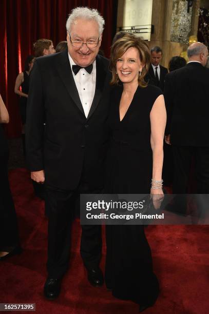 Producer Don Mischer and President of Disney-ABC Television Group Anne Sweeney arrive at the Oscars at Hollywood & Highland Center on February 24,...