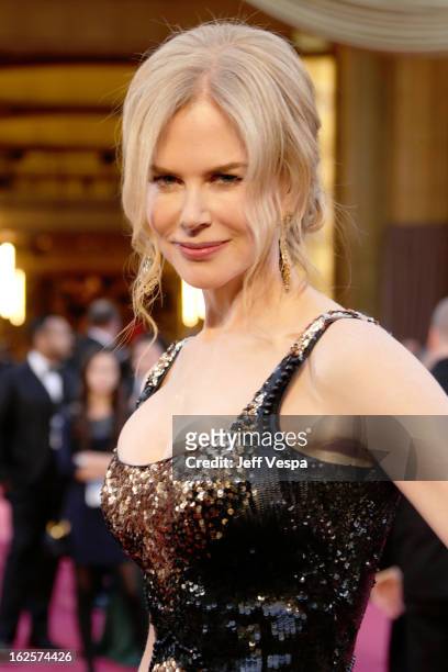 Actress Nicole Kidman arrives at the Oscars at Hollywood & Highland Center on February 24, 2013 in Hollywood, California.