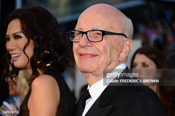 Rupert Murdoch And Wife Wendi Photos and Premium High Res Pictures