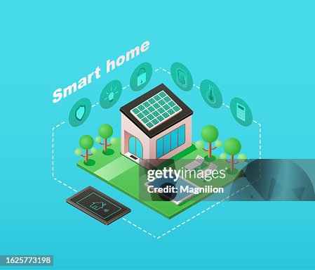 Smart Home Isometric Vector Smart Home Isometric Vector