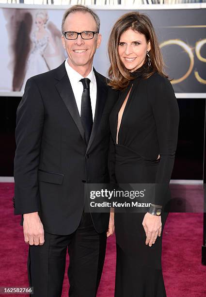 Director Kirby Dick and writer Amy Ziering arrive at the Oscars held at Hollywood & Highland Center on February 24, 2013 in Hollywood, California.