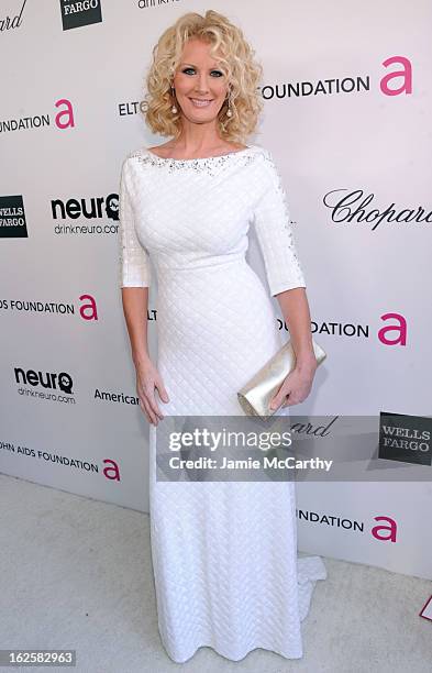 Personality Sandra Lee attends the 21st Annual Elton John AIDS Foundation Academy Awards Viewing Party at West Hollywood Park on February 24, 2013 in...