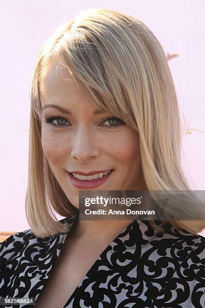 Actress Stephanie Drapeau attends the Los Angeles premiere of the movie "Changing Hands" at The Happy Ending Bar & Restaurant on February 24, 2013 in...