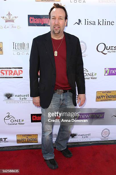 Actor Gabriel Jarret attends the Los Angeles premiere of the movie "Changing Hands" at The Happy Ending Bar & Restaurant on February 24, 2013 in...