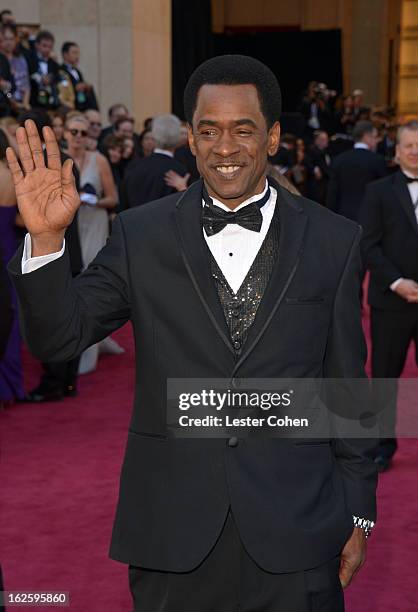 Actor Dwight Henry arrives at the Oscars at Hollywood & Highland Center on February 24, 2013 in Hollywood, California.