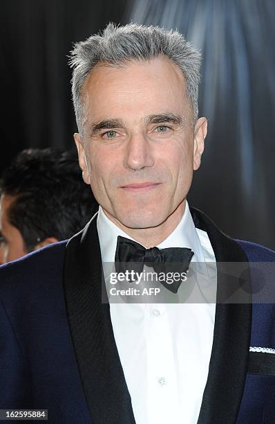 Best Actor nominee Daniel Day-Lewis arrives on the red carpet for the 85th Annual Academy Awards on February 24, 2013 in Hollywood, California. AFP...
