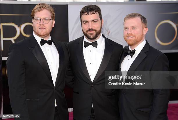 Producer Dan Janvey, Josh Penn, and Michael Gottwald arrives at the Oscars held at Hollywood & Highland Center on February 24, 2013 in Hollywood,...