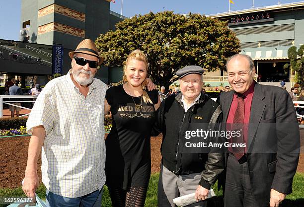 Julio Canani, Josie Goldberg, Dick Van Patten and Phil Daniels attend Reality TV Personality Josie Goldberg and her race horse SpoiledandEntitled's...