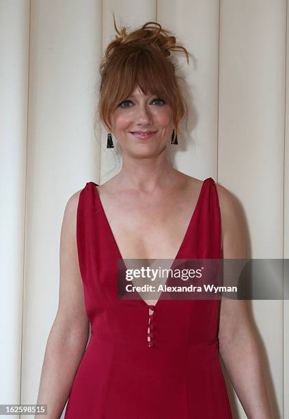 Actress Judy Greer attends Grey Goose at 21st Annual Elton John AIDS Foundation Academy Awards Viewing Party at West Hollywood Park on February 24,...