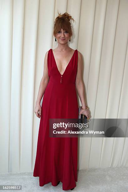 Actress Judy Greer attends Grey Goose at 21st Annual Elton John AIDS Foundation Academy Awards Viewing Party at West Hollywood Park on February 24,...