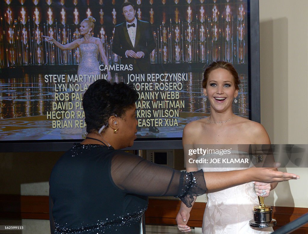 US-OSCARS-PRESS ROOM