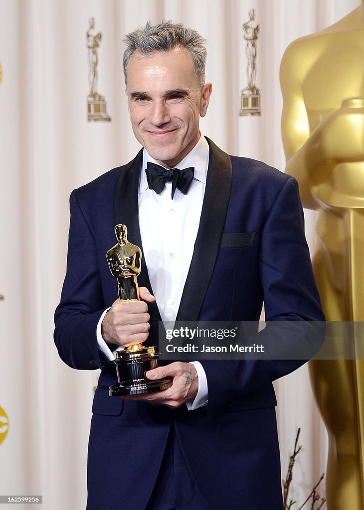 Actor Day Actor Daniel Day-Lewis, winner of the Best Actor award for