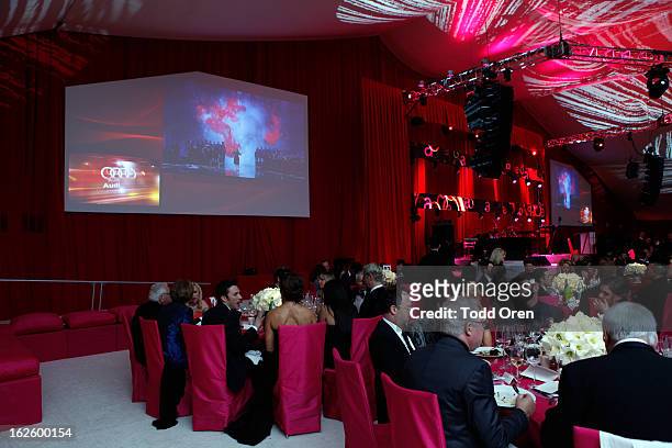General view of Audi at 21st Annual Elton John AIDS Foundation Academy Awards Viewing Party at West Hollywood Park on February 24, 2013 in West...