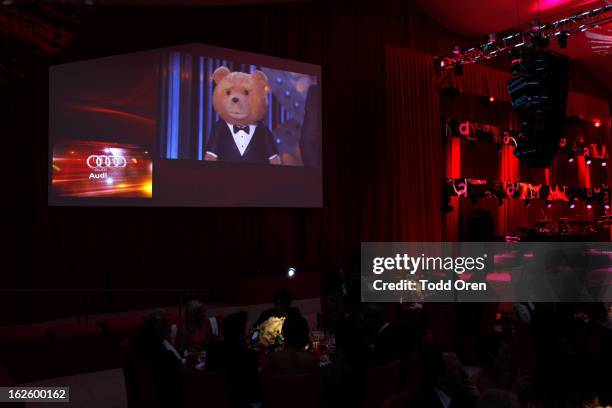 General view of Audi at 21st Annual Elton John AIDS Foundation Academy Awards Viewing Party at West Hollywood Park on February 24, 2013 in West...