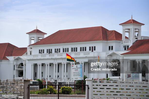 supreme court of ghana, court of appeal and specialized courts, ghana judiciary headquarters, accra, ghana - accra stock pictures, royalty-free photos & images