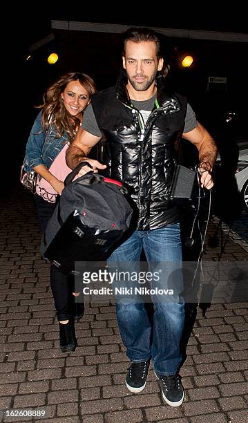 Samia Ghadie and Sylvain Longchambon sighting on February 24, 2013 in London, England.