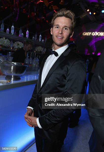 Actor Ryan Kwanten attends Grey Goose at 21st Annual Elton John AIDS Foundation Academy Awards Viewing Party at West Hollywood Park on February 24,...