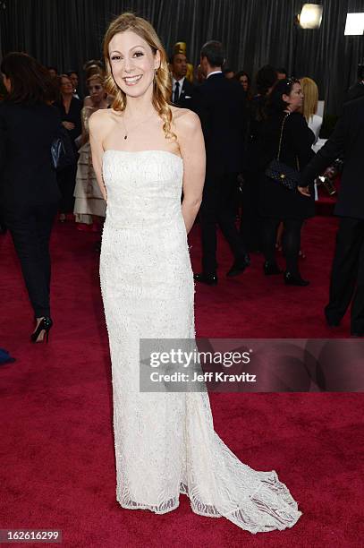 Writer Lucy Alibar arrives at the Oscars at Hollywood & Highland Center on February 24, 2013 in Hollywood, California.