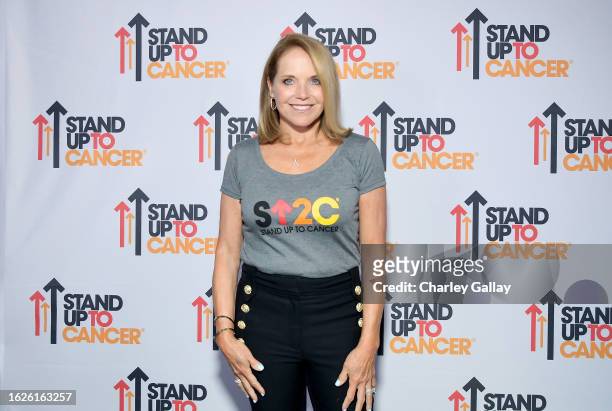In this image released on August 19, SU2C Council Co-Founder Katie Couric attends the Stand Up To Cancer Biennial Telecast, marking 15 years of...