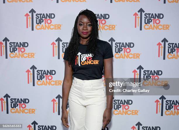 In this image released on August 19, Danai Gurira attends the Stand Up To Cancer Biennial Telecast, marking 15 years of impact in cancer research, at...