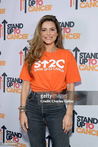 In this image released on August 19, Maria Menounos attends the Stand Up To Cancer Biennial Telecast, marking 15 years of impact in cancer research,...