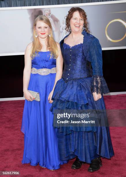 Writer Brenda Chapman arrives at the Oscars at Hollywood & Highland Center on February 24, 2013 in Hollywood, California.