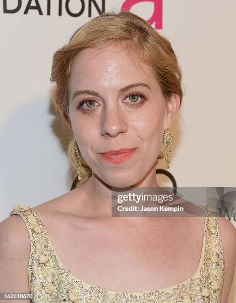 Sara Rafsky attends the 21st Annual Elton John AIDS Foundation Academy Awards Viewing Party at West Hollywood Park on February 24, 2013 in West...