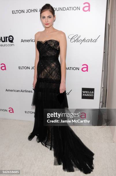Actress Willa Holland attends the 21st Annual Elton John AIDS Foundation Academy Awards Viewing Party at West Hollywood Park on February 24, 2013 in...