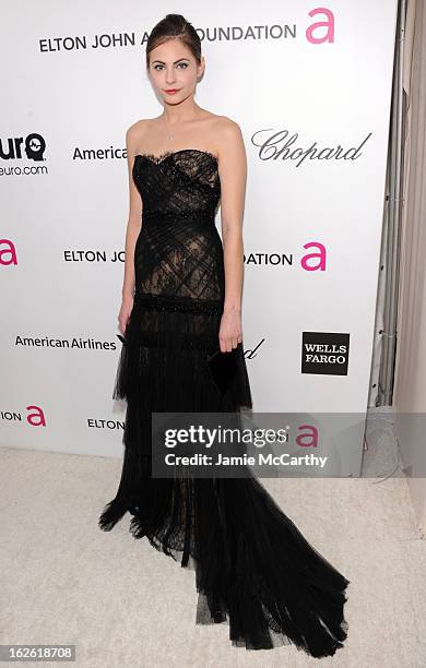 Actress Willa Holland attends the 21st Annual Elton John AIDS Foundation Academy Awards Viewing Party at West Hollywood Park on February 24, 2013 in...