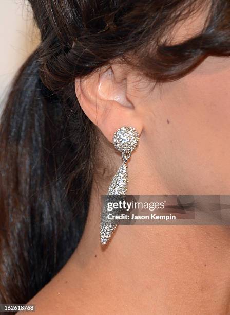 Personality Karina Smirnoff attends the 21st Annual Elton John AIDS Foundation Academy Awards Viewing Party at West Hollywood Park on February 24,...