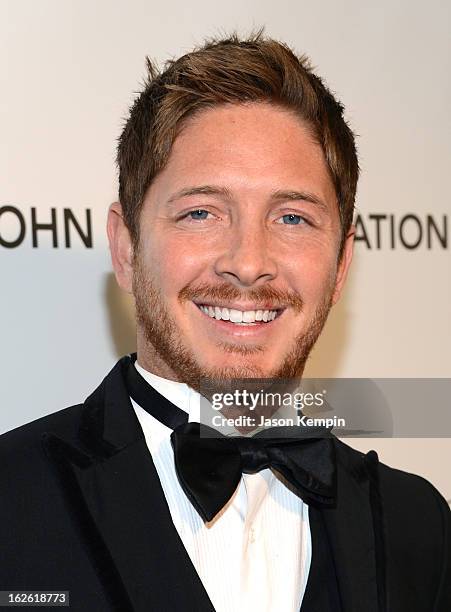 Actor Jacob Diamond attends the 21st Annual Elton John AIDS Foundation Academy Awards Viewing Party at West Hollywood Park on February 24, 2013 in...