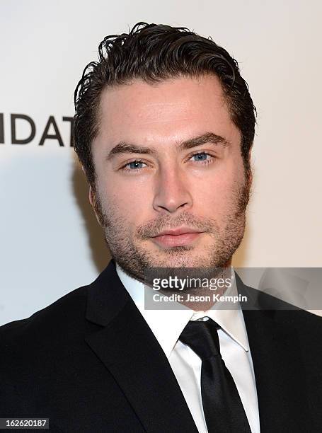 Actor Kevin Ryan attends the 21st Annual Elton John AIDS Foundation Academy Awards Viewing Party at West Hollywood Park on February 24, 2013 in West...