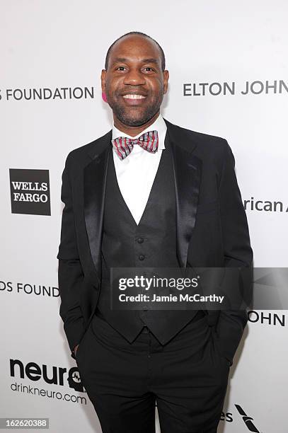 Unik Earnest attends the 21st Annual Elton John AIDS Foundation Academy Awards Viewing Party at West Hollywood Park on February 24, 2013 in West...