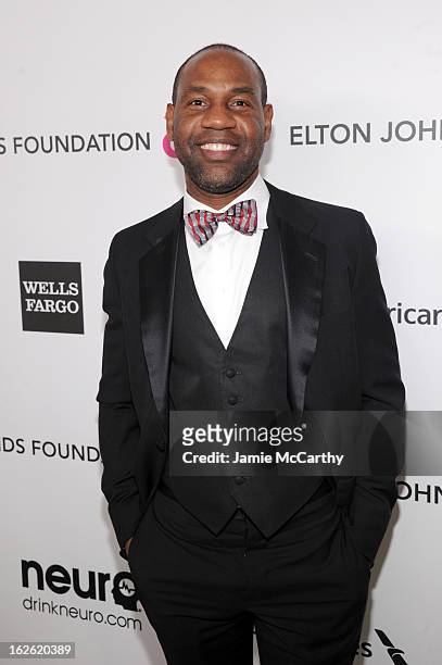 Unik Earnest attends the 21st Annual Elton John AIDS Foundation Academy Awards Viewing Party at West Hollywood Park on February 24, 2013 in West...