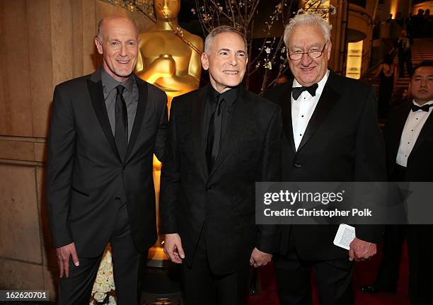 Oscar's Telecast Executive Producers Neil Meron, Craig Zadan, Oscar's Telecast Director Don Mischer arrive at the Oscars held at Hollywood & Highland...