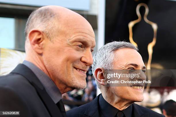 Oscar's Telecast Executive Producers Neil Meron and Craig Zadan arrive at the Oscars held at Hollywood & Highland Center on February 24, 2013 in...