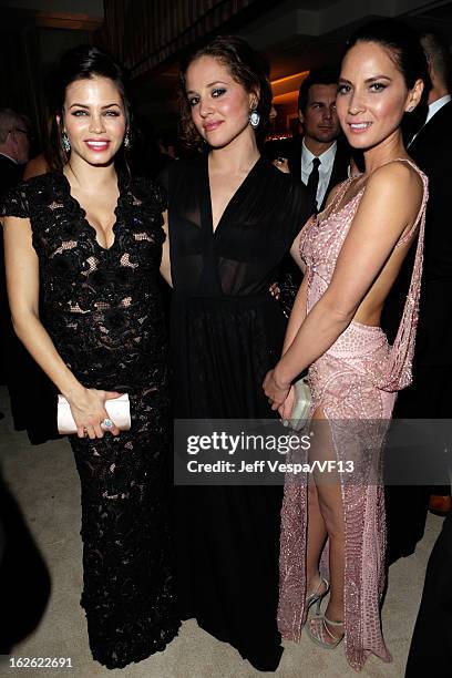 Jenna Dewan, Margarita Levieva and Olivia Munn attend the 2013 Vanity Fair Oscar Party hosted by Graydon Carter at Sunset Tower on February 24, 2013...