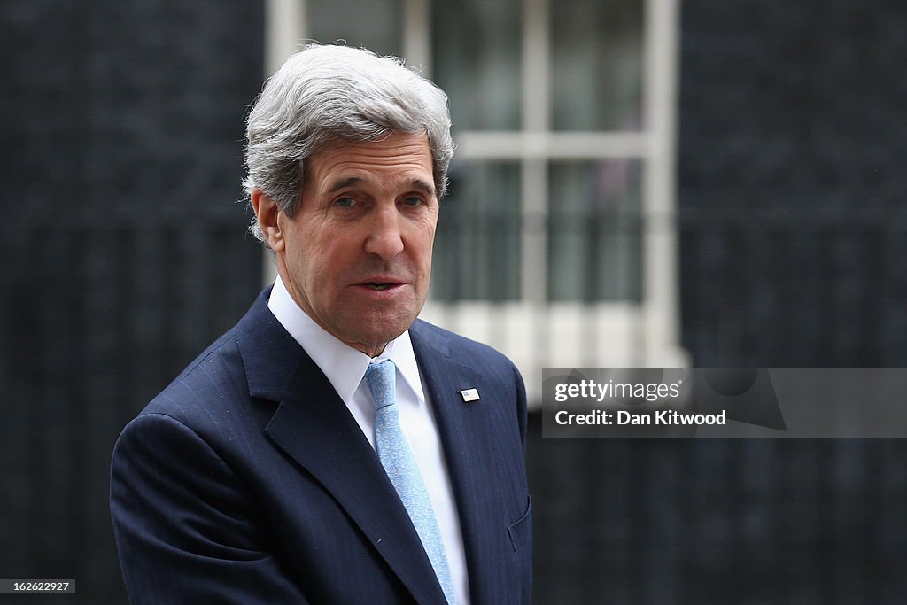 US Secretary of State John Kerry Meets Prime Minister David Cameron