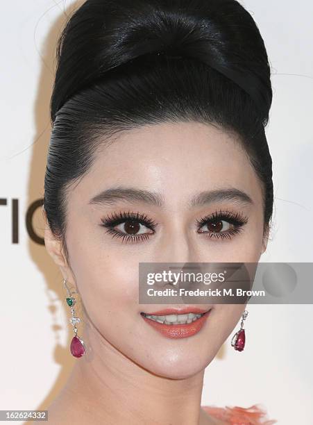 Actress Fan Bingbing arrives at the 21st Annual Elton John AIDS Foundation's Oscar Viewing Party on February 24, 2013 in Los Angeles, California.