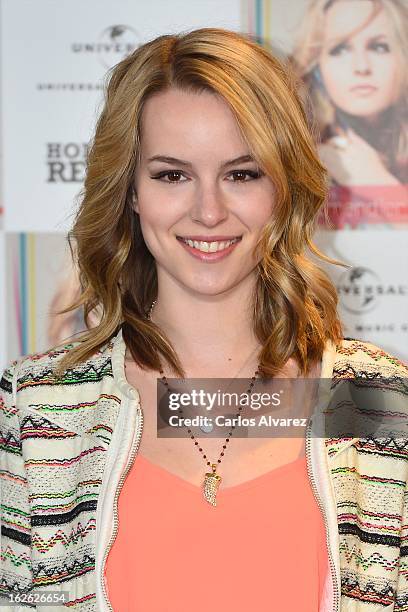 Singer Bridgit Mendler presents her new album "Hello My Name Is..." at the Hotel ME on February 25, 2013 in Madrid, Spain.